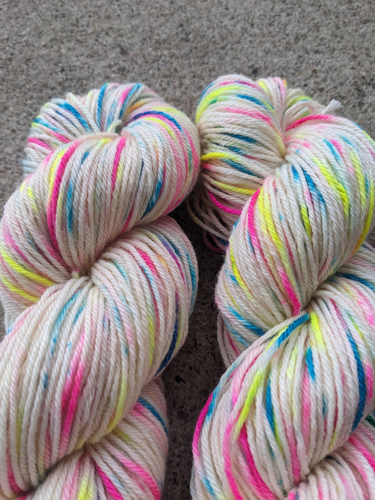 Hand-dyed Graffiti Silky DK Yarn | Superwash Merino Wool & Tussah Silk