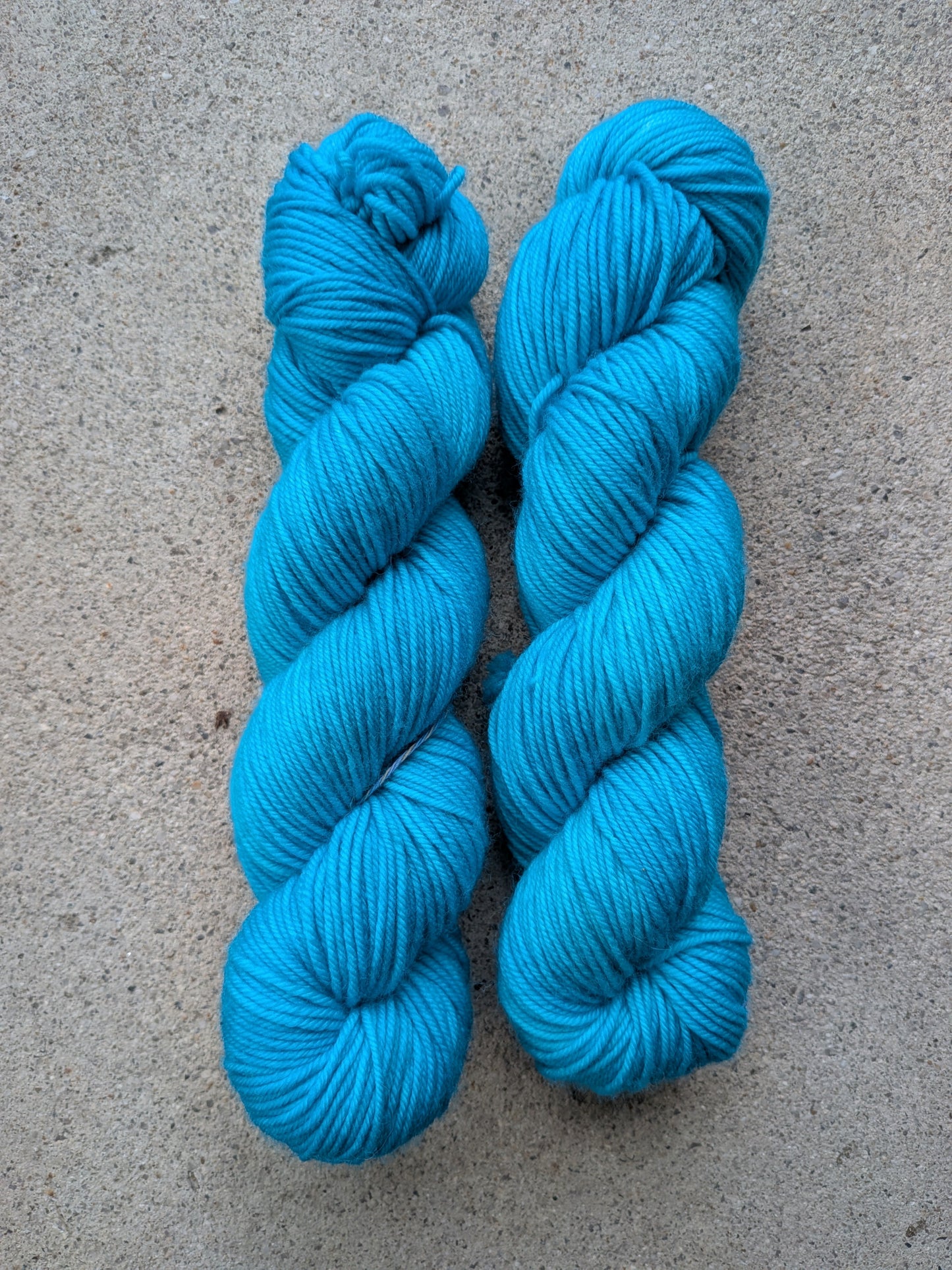 Hand-dyed Rain Drop Blue DK Yarn